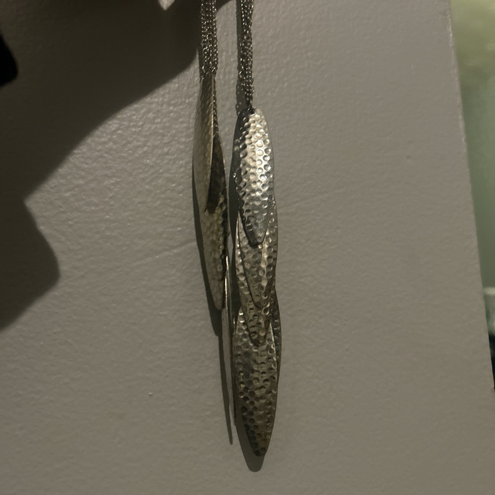 Silver Dangle Drop Earrings
